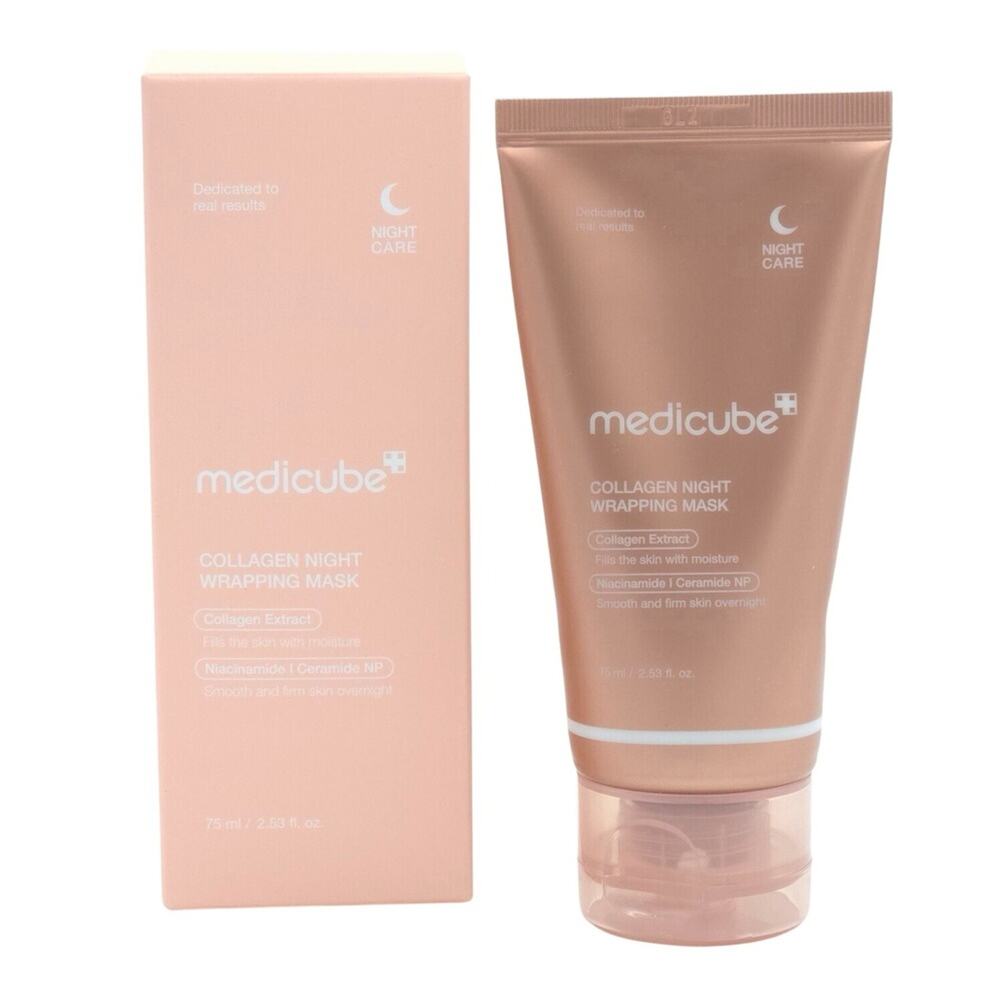 Medicube Collagen Night Wrapping Mask 75ml Firming Moisturizing K-Beauty NIB